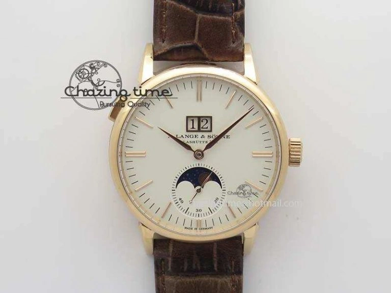 1815 Tourbillon Handwerkskunst SS White Dial On Black Leather Strap Vibrant 4193