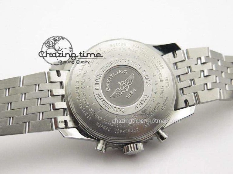 1884 Chronometre Navitimer JF Best Edition Blue Dial On SS Bracelet A Elegant 5804