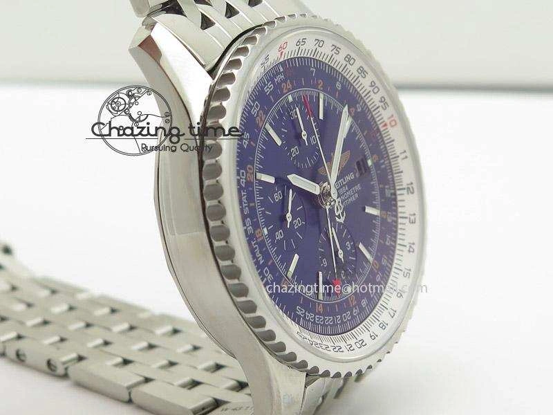1884 Chronometre Navitimer JF Best Edition Blue Dial On SS Bracelet A Elegant 5804
