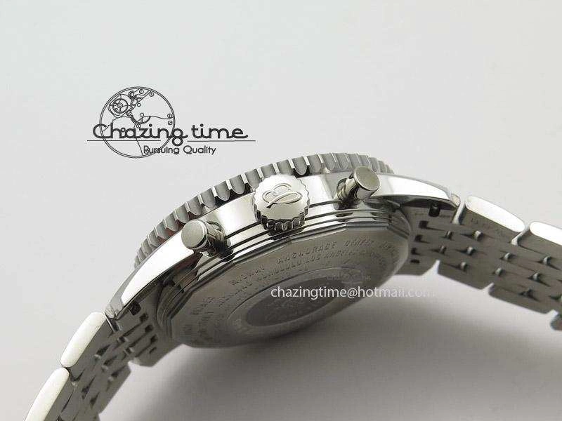 SmoothTexture 1884 Chronometre Navitimer JF Best Edition Brown Dial On SS Bracelet A 5803