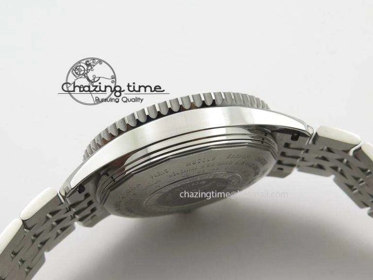 Comfortable 1884 Chronometre Navitimer JF Best Edition White Dial On SS Bracelet A 5806