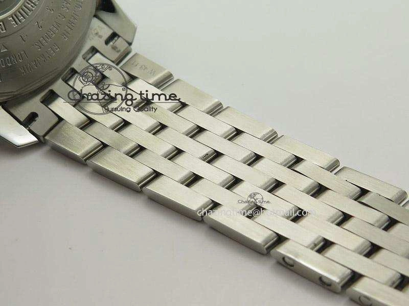 Comfortable 1884 Chronometre Navitimer JF Best Edition White Dial On SS Bracelet A 5806