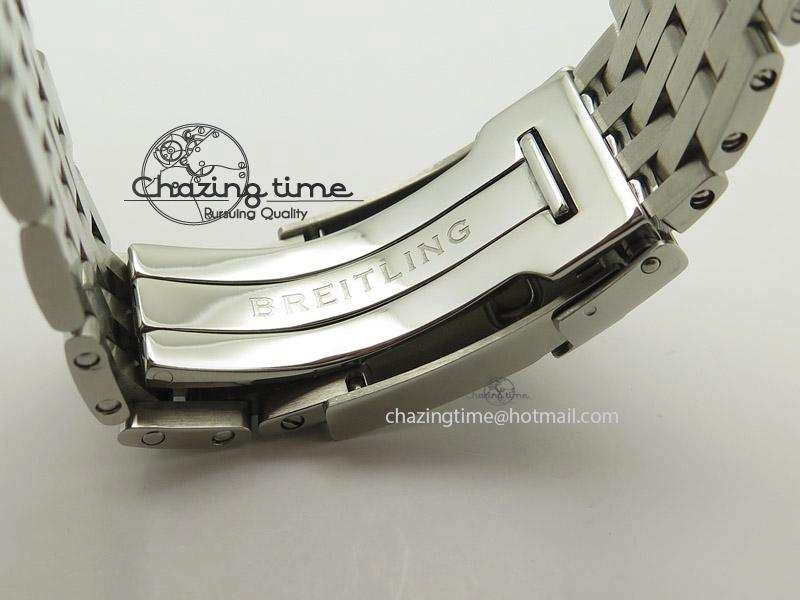 Comfortable 1884 Chronometre Navitimer JF Best Edition White Dial On SS Bracelet A 5806