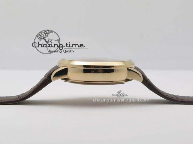 1966 Dual Time RG TF 1:1 Best Edition Gray Dial On Brown Leather Strap A Comfortable 6609