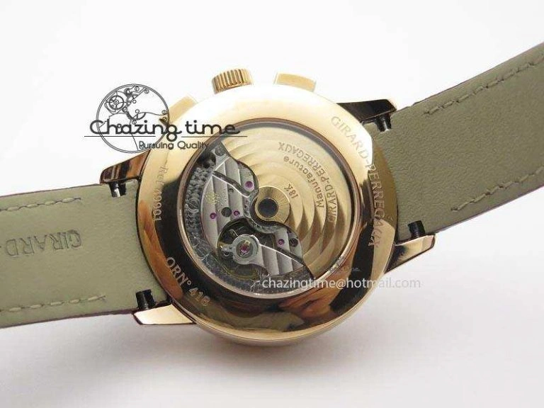1966 Dual Time RG TF 1:1 Best Edition Gray Dial On Brown Leather Strap A Comfortable 6609
