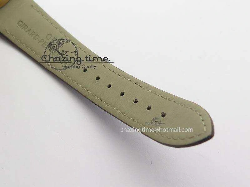 1966 Dual Time RG TF 1:1 Best Edition Gray Dial On Brown Leather Strap A Comfortable 6609