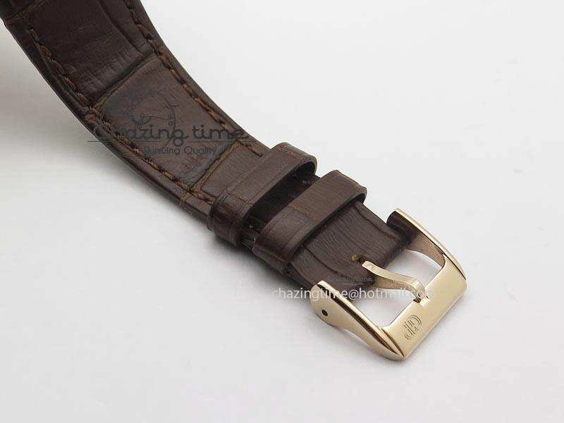 1966 Dual Time RG TF 1:1 Best Edition Gray Dial On Brown Leather Strap A Comfortable 6609