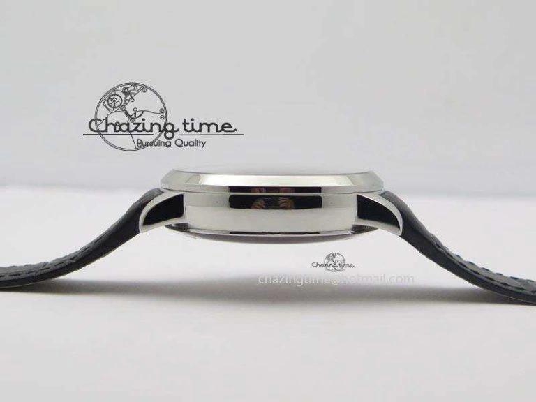 Durable 1966 Dual Time SS TF 1:1 Best Edition White Dial On Brown Leather Strap A 6607