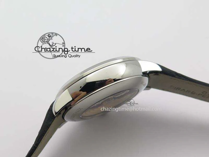 Durable 1966 Dual Time SS TF 1:1 Best Edition White Dial On Brown Leather Strap A 6607