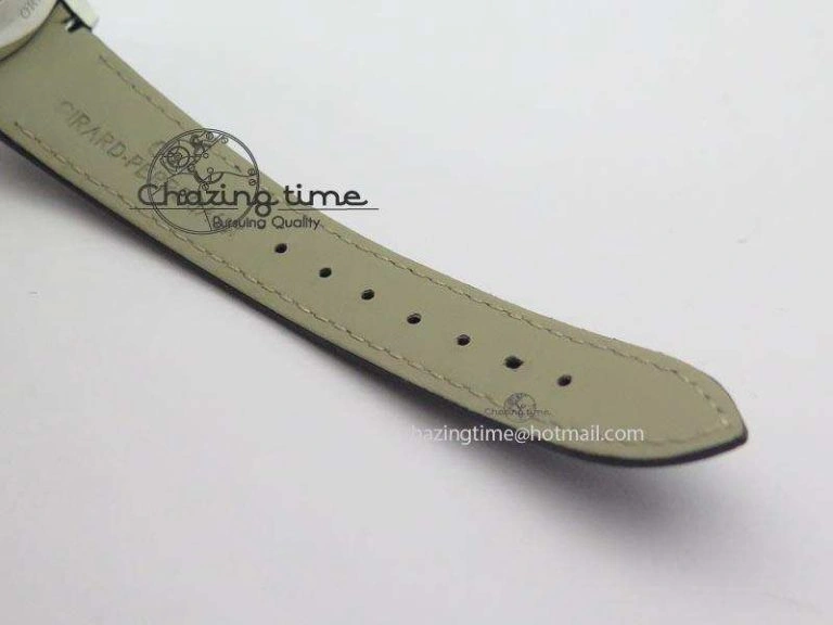 Durable 1966 Dual Time SS TF 1:1 Best Edition White Dial On Brown Leather Strap A 6607