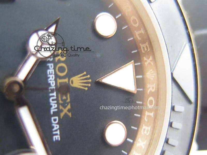 2015 YachtMaster RG Ceramic Bezel BP Maker Best Edition On Black Rubber Strap A2836 V Bold 4020
