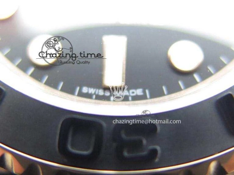 2015 YachtMaster RG Ceramic Bezel BP Maker Best Edition On Black Rubber Strap A2836 V Bold 4020