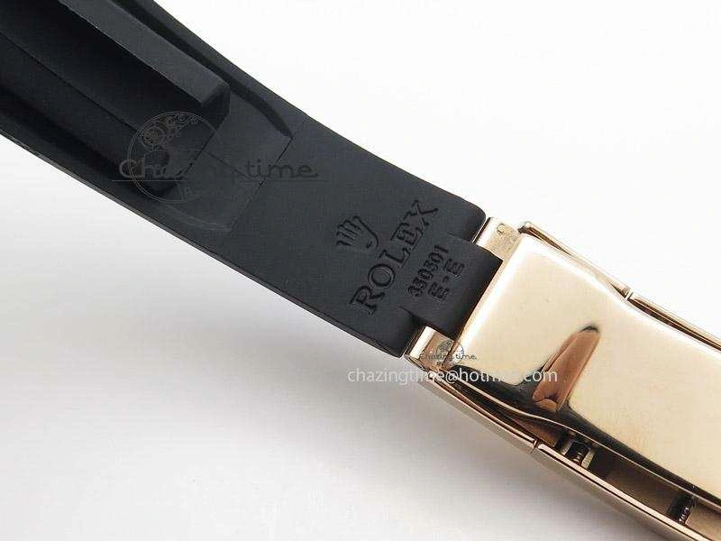 2015 YachtMaster RG Ceramic Bezel BP Maker Best Edition On Black Rubber Strap A2836 V Bold 4020