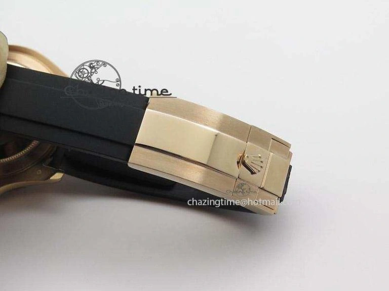 2015 YachtMaster RG Ceramic Bezel BP Maker Best Edition On Black Rubber Strap A2836 V Bold 4020