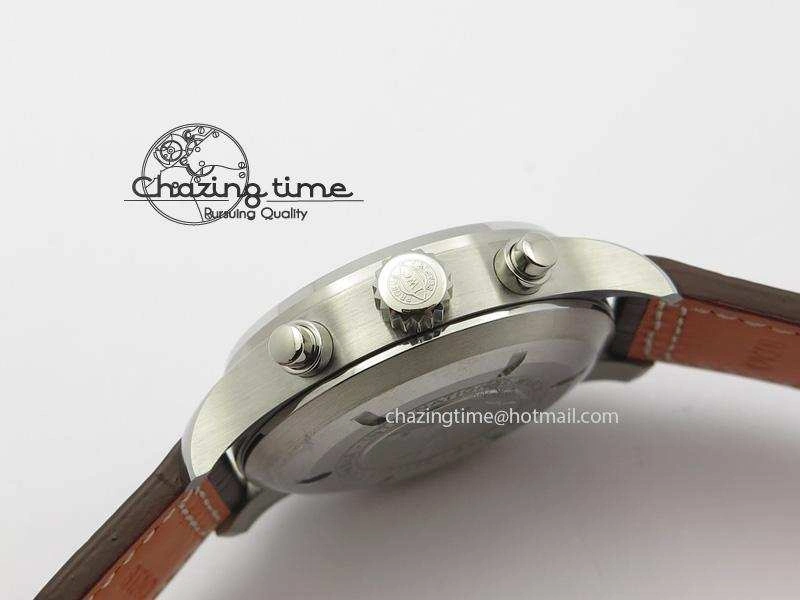 2016 Pilot Chrono SS IW377719 ZF Best Edition On Brown Leather Strap A WaterResistant 7291