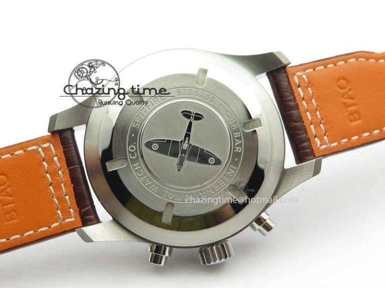 2016 Pilot Chrono SS IW377719 ZF Best Edition On Brown Leather Strap A WaterResistant 7291