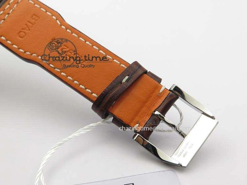 2016 Pilot Chrono SS IW377719 ZF Best Edition On Brown Leather Strap A WaterResistant 7291