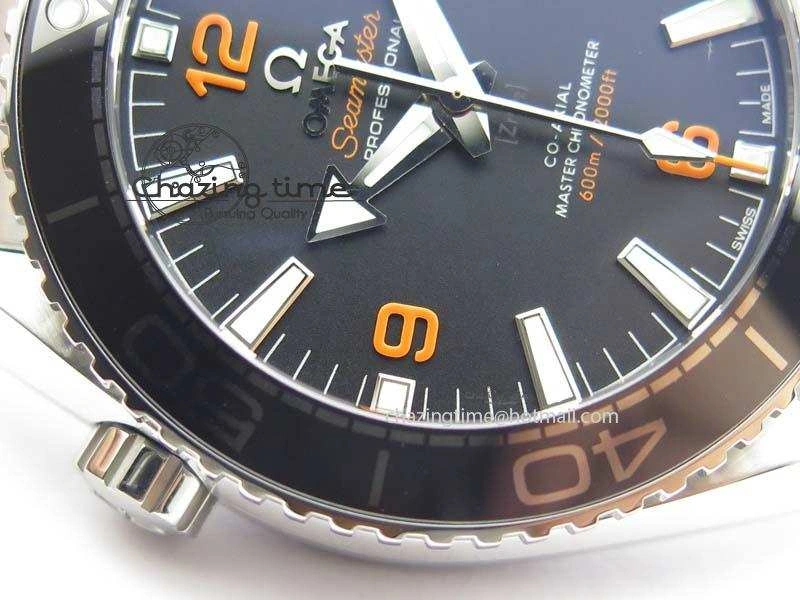 2016 Planet Ocean 43.5mm SS V6F Best Edition Black Dial On SS Bracelet A Sleek 8210