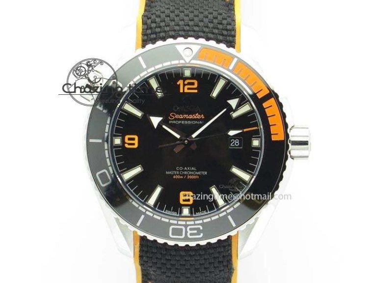 2016 Planet Ocean 45mm SS JHF Black Dial On Nylon Strap A Bold 8245
