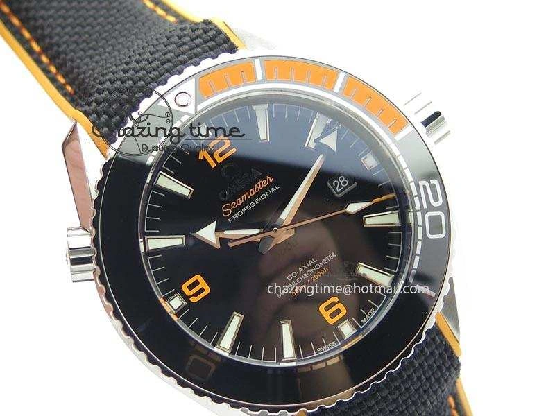 2016 Planet Ocean 45mm SS JHF Black Dial On Nylon Strap A Bold 8245