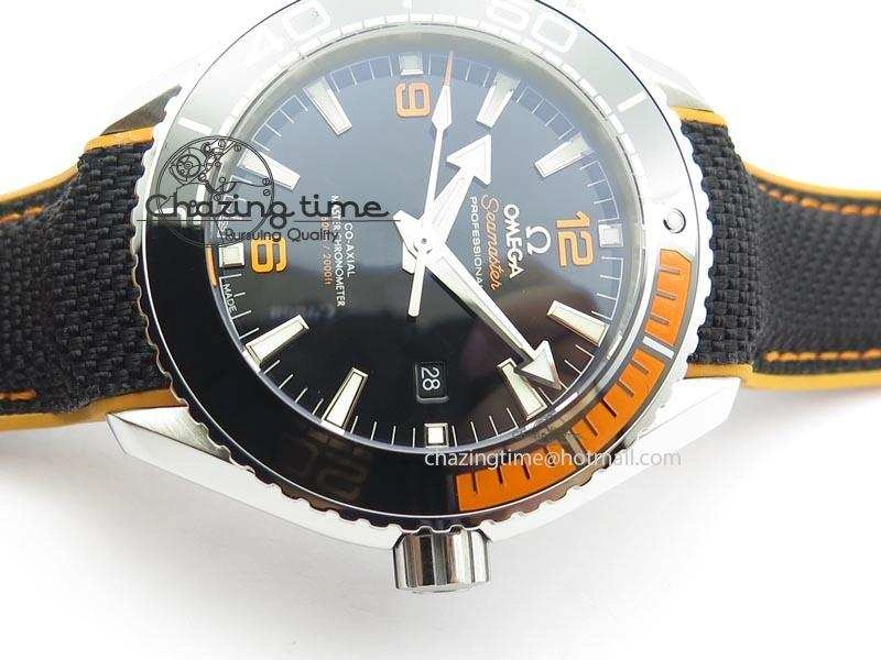 2016 Planet Ocean 45mm SS JHF Black Dial On Nylon Strap A Bold 8245