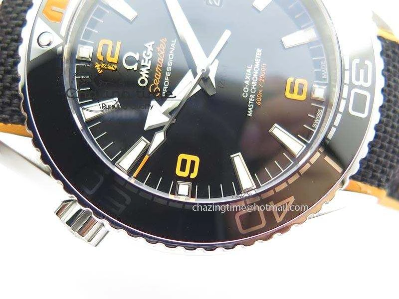 2016 Planet Ocean 45mm SS JHF Black Dial On Nylon Strap A Bold 8245