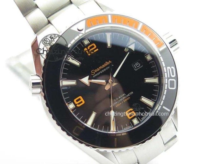 Durable 2016 Planet Ocean 45mm SS JHF Black Dial On SS Bracelet A 8246