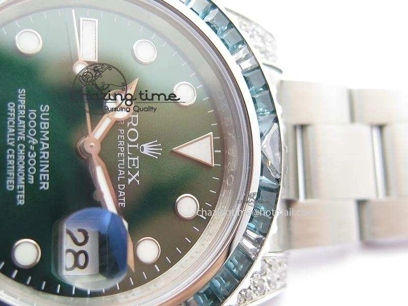 2016 Submariner Green Diamond Bezel Noob Best Edition A2836 V6s Premium 3958