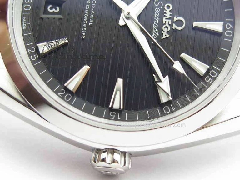 2017 Aqua Terra SS XF Best Edition Black Textured Dial On Black Leather Strap A Bright 8158