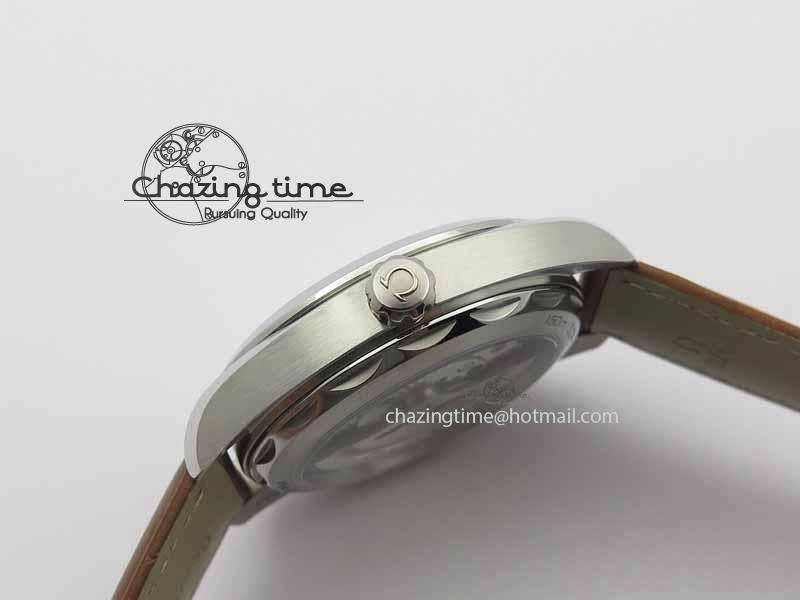 Trendsetting 2017 Aqua Terra SS XF Best Edition White Textured Dial On Brown Leather Strap A 8161