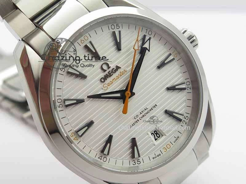 Snug 2017 Aqua Terra SS XF Best Edition White Textured Dial On SS Bracelet A 8160
