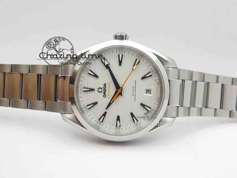 Snug 2017 Aqua Terra SS XF Best Edition White Textured Dial On SS Bracelet A 8160