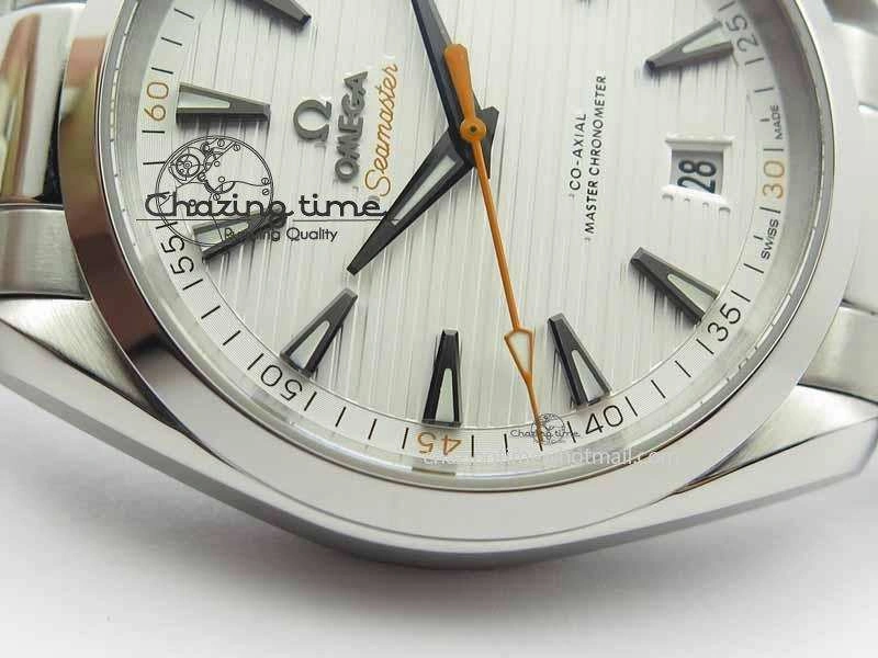 Snug 2017 Aqua Terra SS XF Best Edition White Textured Dial On SS Bracelet A 8160