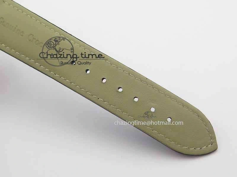 Stretchable 2017 Aqua Terra SS RG XF Best Edition White Textured Dial On Black Leather Strap A 8157