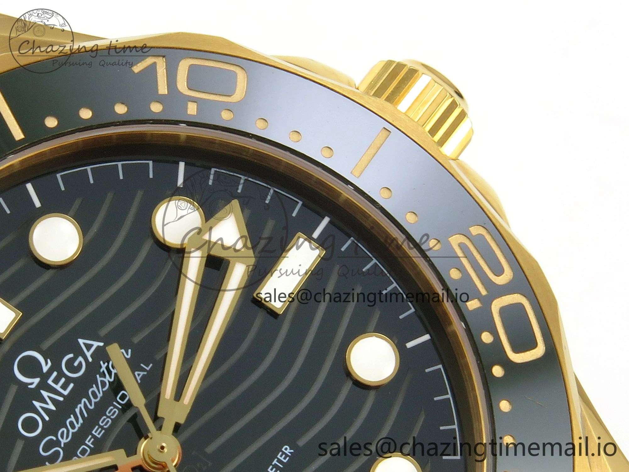 Durable 2018 Seamaster Diver 300M Green Ceramic Bezel YG VSF 1:1 Best Edition Green Dial On Green Rubber Strap A 7657
