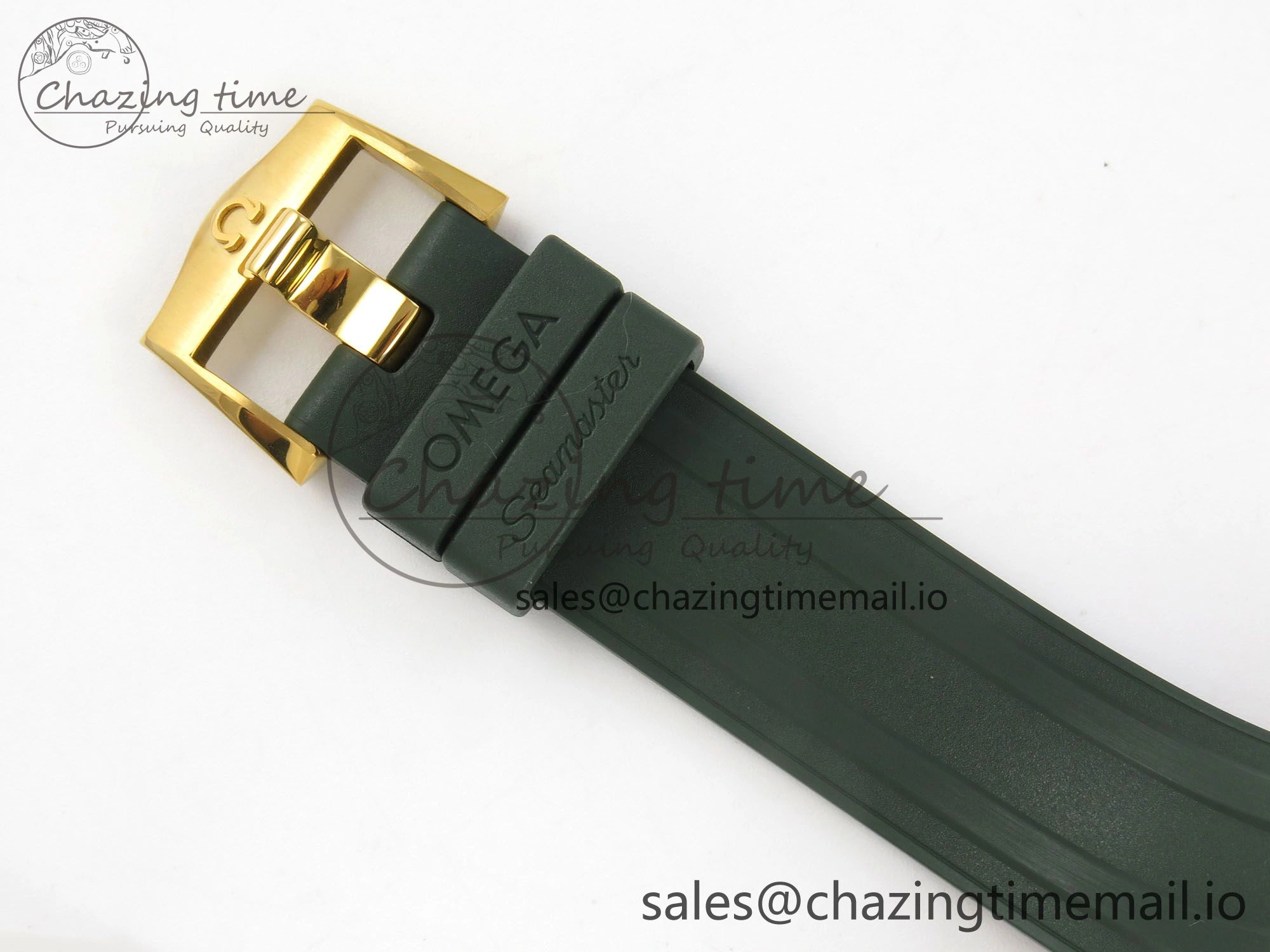 Durable 2018 Seamaster Diver 300M Green Ceramic Bezel YG VSF 1:1 Best Edition Green Dial On Green Rubber Strap A 7657