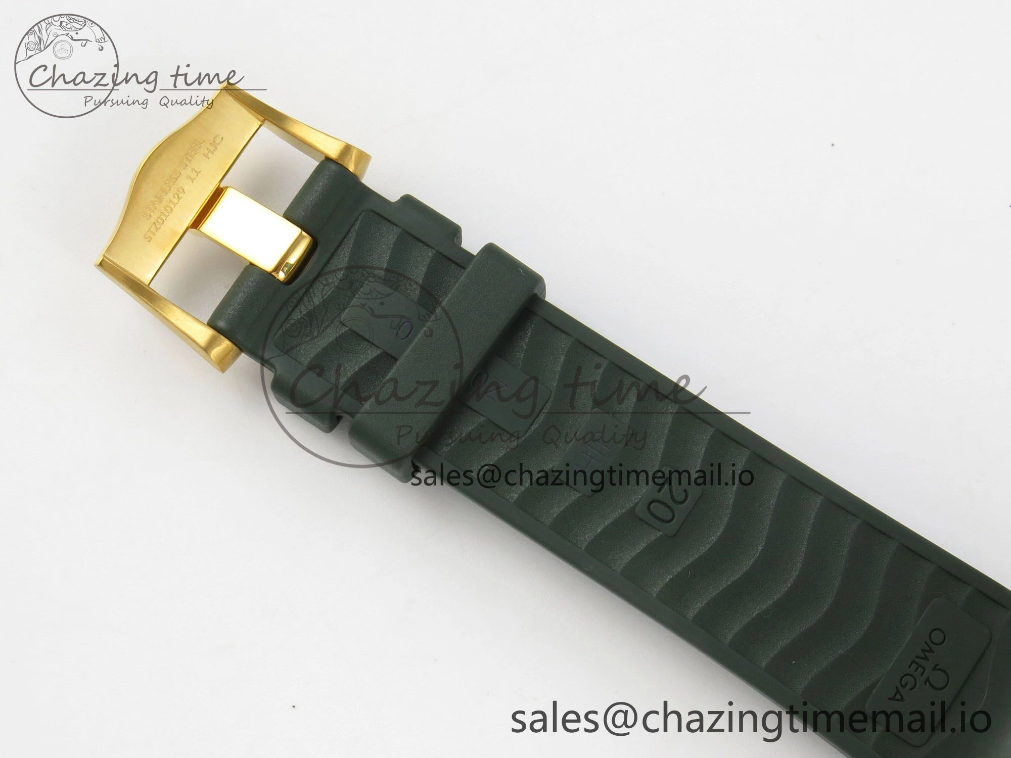 Durable 2018 Seamaster Diver 300M Green Ceramic Bezel YG VSF 1:1 Best Edition Green Dial On Green Rubber Strap A 7657