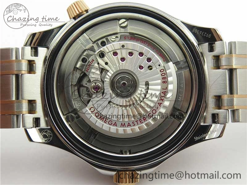 FashionForward 2018 Seamaster Diver 300M SS RG VSF 1:1 Best Edition RG Bezel Black Dial on SS YG Bracelet A 7940