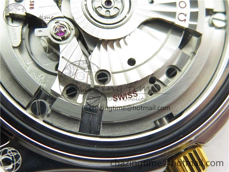 Refined 2018 Seamaster Diver 300M SS YG VSF 1:1 Best Edition YG Bezel Black Dial on Black Rubber Strap A 7934