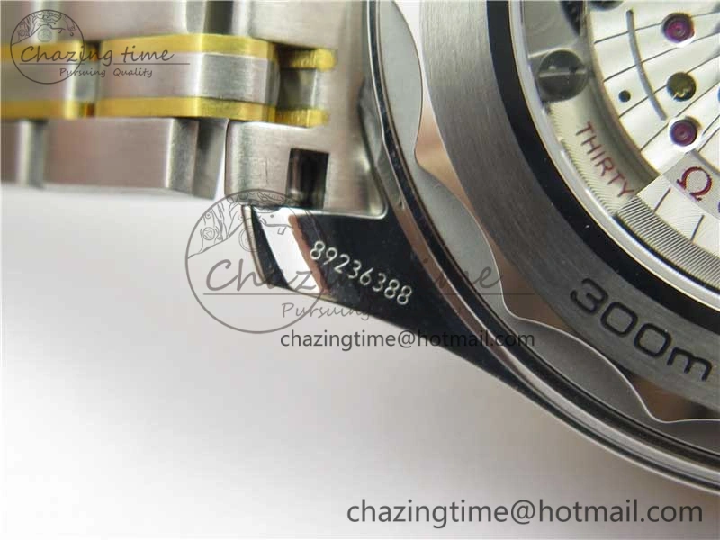 2018 Seamaster Diver 300M SS YG VSF 1:1 Best Edition YG Bezel Black Dial on SS YG Bracelet A HighPerformance 7937