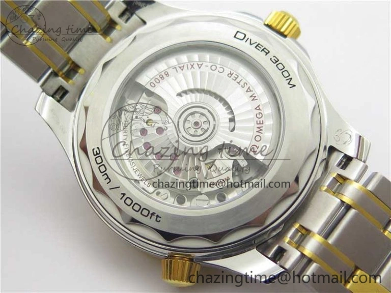 2018 Seamaster Diver 300M SS YG VSF 1:1 Best Edition YG Bezel Black Dial on SS YG Bracelet A HighPerformance 7937