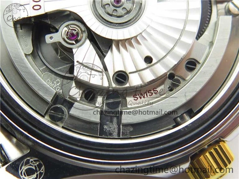 2018 Seamaster Diver 300M SS YG VSF 1:1 Best Edition YG Bezel Black Dial on SS YG Bracelet A HighPerformance 7937