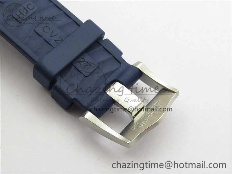 2018 Seamaster Diver 300M SS YG VSF 1:1 Best Edition YG Bezel Blue Dial on Blue Rubber Strap A Attractive 7898