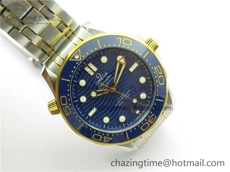 2018 Seamaster Diver 300M SS YG VSF 1:1 Best Edition YG Bezel Blue Dial on SS YG Bracelet A Trendsetting 7897