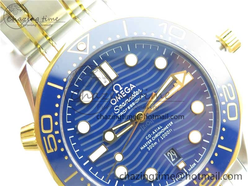 2018 Seamaster Diver 300M SS YG VSF 1:1 Best Edition YG Bezel Blue Dial on SS YG Bracelet A Trendsetting 7897