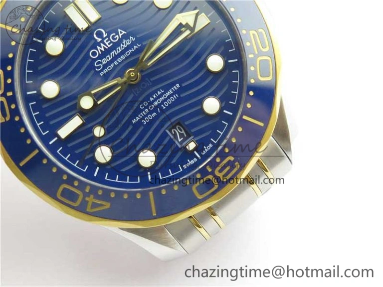 2018 Seamaster Diver 300M SS YG VSF 1:1 Best Edition YG Bezel Blue Dial on SS YG Bracelet A Trendsetting 7897