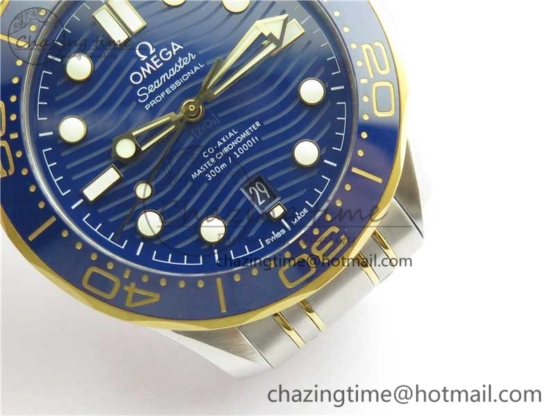 2018 Seamaster Diver 300M SS YG VSF 1:1 Best Edition YG Bezel Blue Dial on SS YG Bracelet A Trendsetting 7897