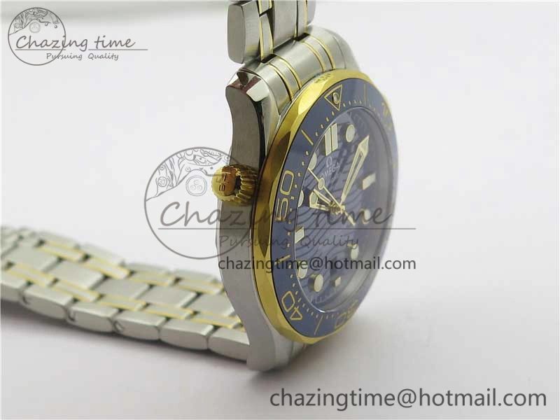 2018 Seamaster Diver 300M SS YG VSF 1:1 Best Edition YG Bezel Blue Dial on SS YG Bracelet A Trendsetting 7897