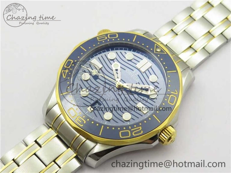 2018 Seamaster Diver 300M SS YG VSF 1:1 Best Edition YG Bezel Blue Dial on SS YG Bracelet A Trendsetting 7897