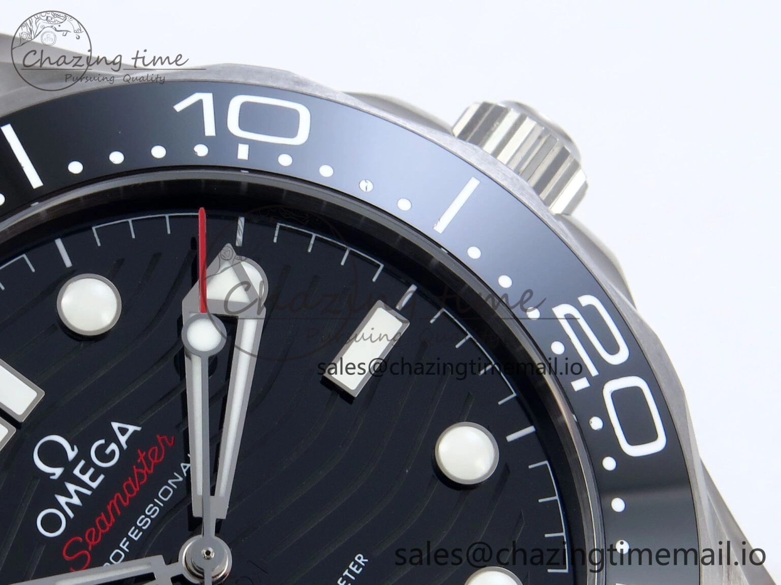 Premium 2018 Seamaster Diver 300M VSF 1:1 Best Edition Black Ceramic Black Dial on SS Bracelet A8800 V 7698